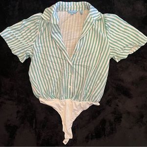 Draper James stripe onesie